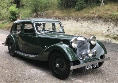 1938 Riley 12/4 Kestrel - Rare Six-Light Model with Overdrive